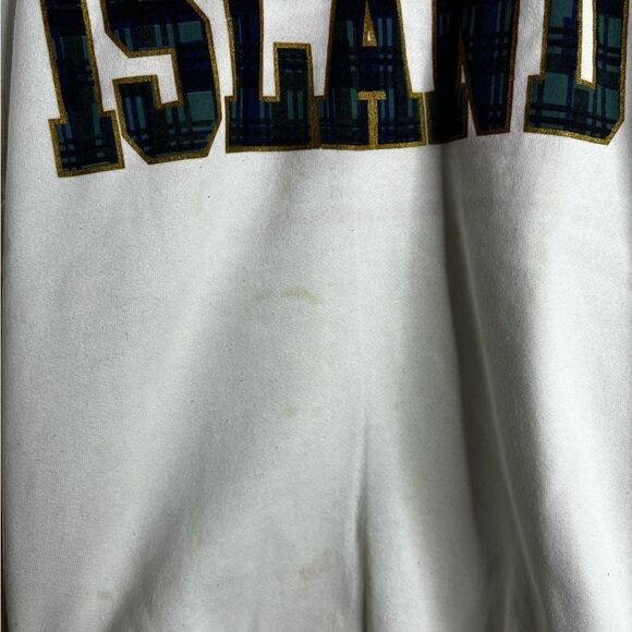 Vintage 90s Mackinac island pullover sweatshirt men’s size medium white - Picture 3 of 8